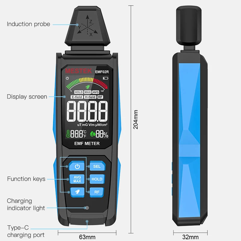 EMF02R Electromagnetic Field Meter