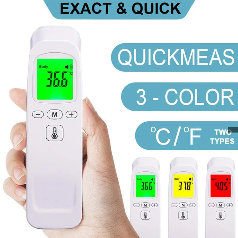 AiQUE Infrared Thermometer Digital LCD Body Measurement Kids Adult Fever IR Children Non-Contact Termometro