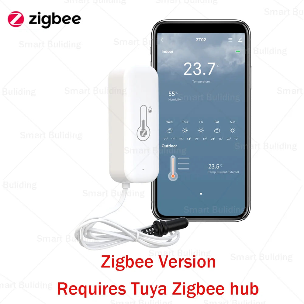 Smart Temperature and Humidity Sensor with Probe