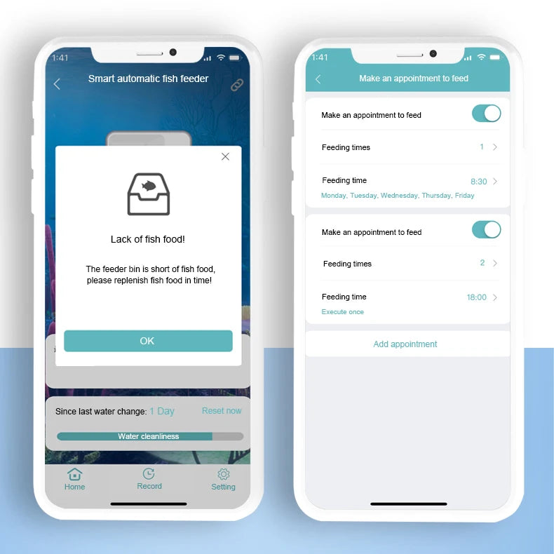 Automatic Fish Feeder, Button and WiFi Versions