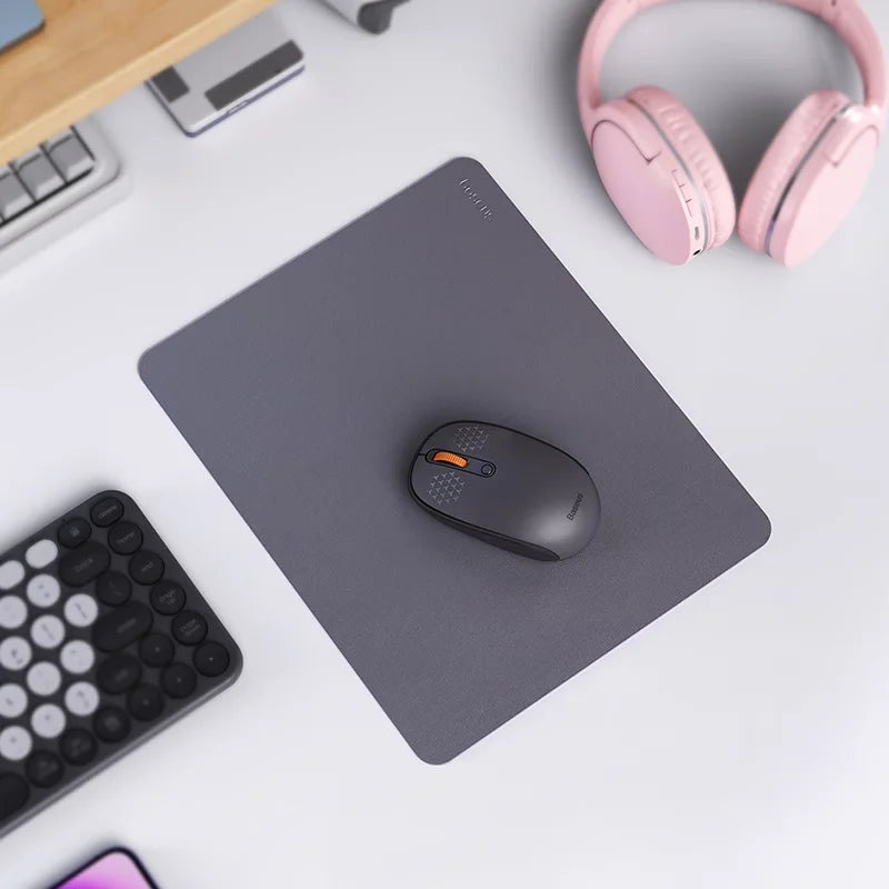Mouse pad Baseus din piele PU, 26*21cm, impermeabil, antiderapant, pentru birou, PC, gaming și accesorii pentru computer desktop