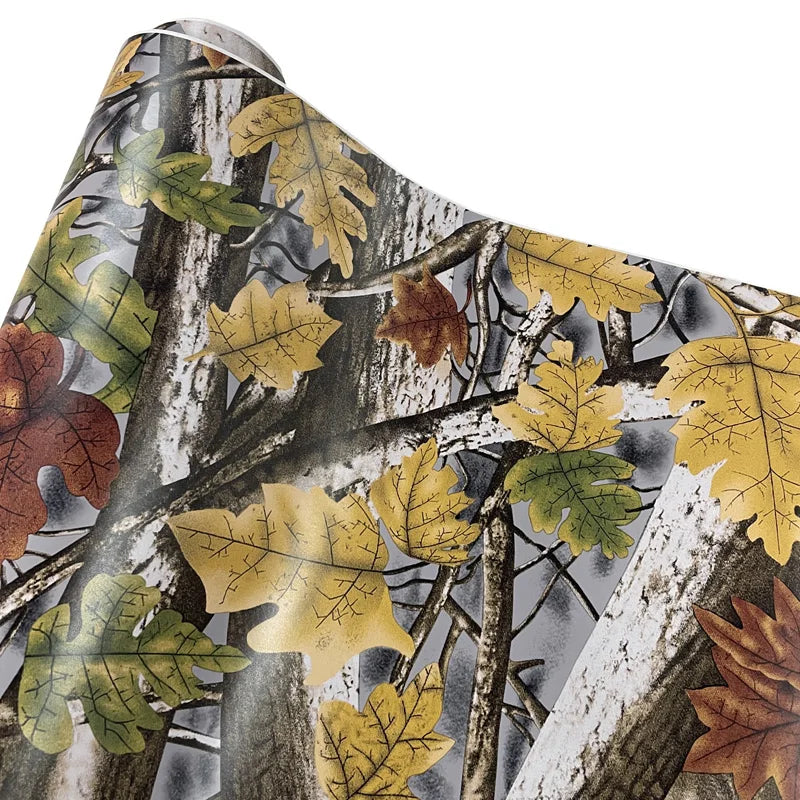 Premium Wasserdicht Tarnmuster Jungle Woodland Vinyl-Folie Rolle DIY Selbstklebende Abziehaufkleber Luftablass