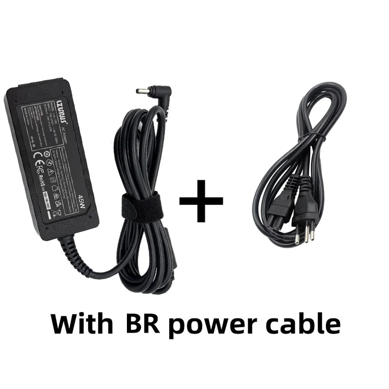 19V 2.37A Laptop Power Adapter, 3.0 x 1.1mm