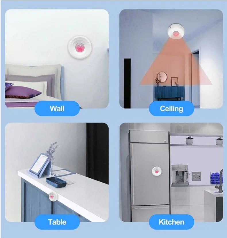 Tuya WiFi Smart PIR Motion Detection Sensor Security Burglar Alarm Sensor Smart Life App Control Support Alexa Google Home