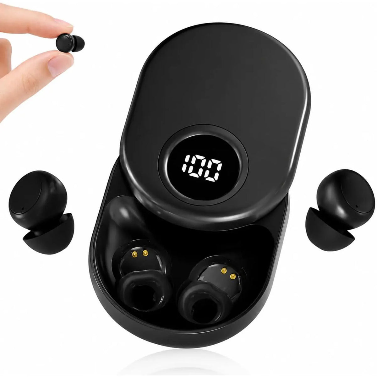 INSONIXN SK55 Mini osynliga trådlösa Bluetooth‑öronlurar för små öron sovning musik skolmaterial