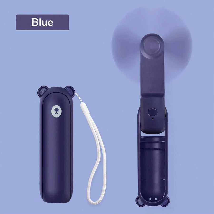 Foldable USB Rechargeable Handheld Mini Fan