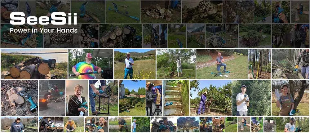 Bezdrôtová mini reťazová píla 6 palcov nabíjateľná záhradná píla na prerezávanie