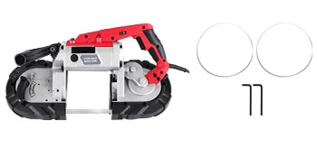 5-tommer bærbar båndsav med variabel hastighed og 1100W motor