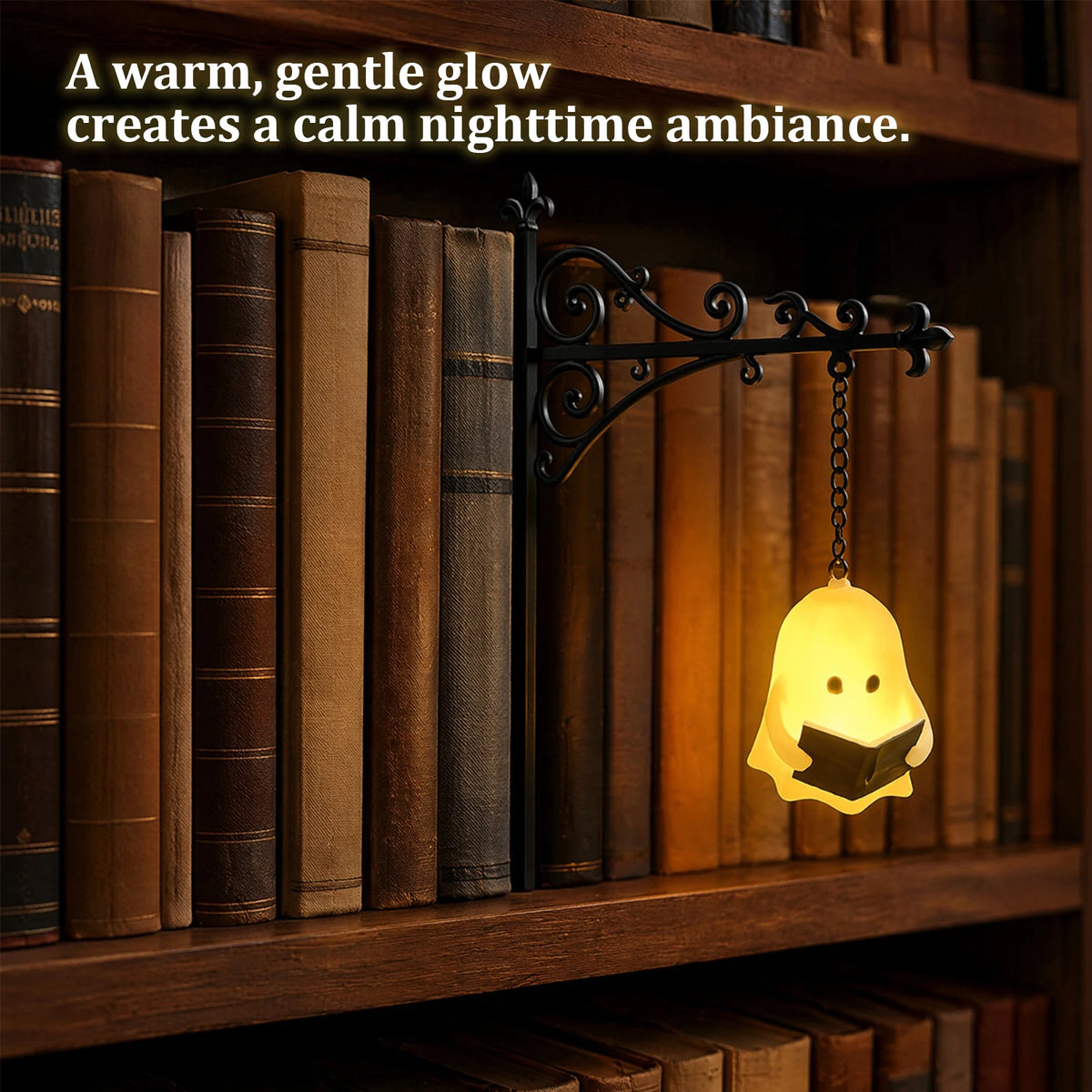 Vintage-Style LED Bookshelf Accent Lamp, Design Options