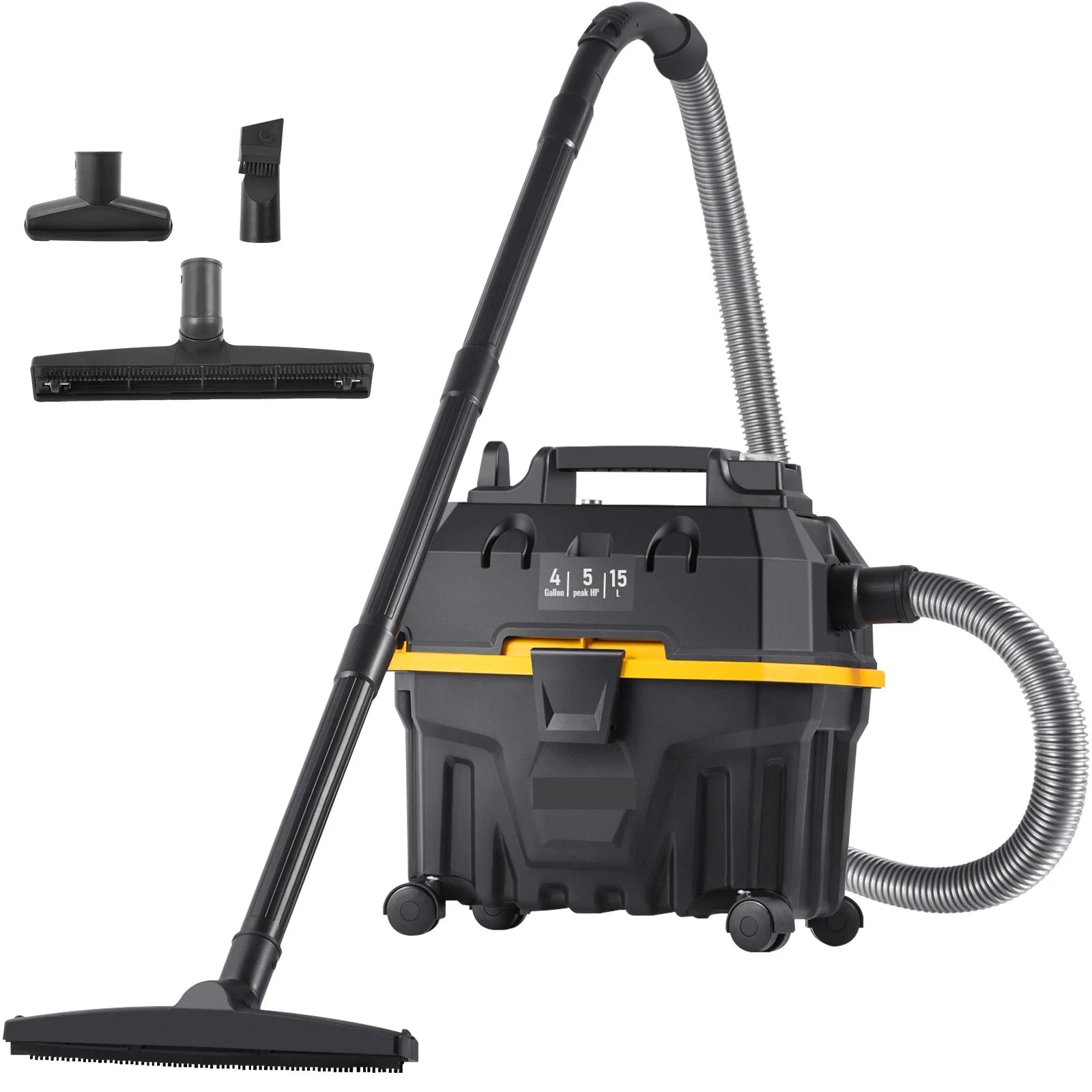 4 Gallon Wet Dry Shop Vacuum 5 Peak HP with Blower & Attachments