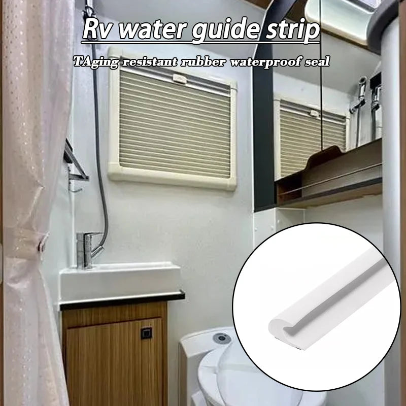 1/2/3/5/10M For FIAMMA DRIPSTOP Plastic Rain Gutter For Car Van And RVs Caravan Motorhome Camper Van Gutter Rain Guard Drip Stop