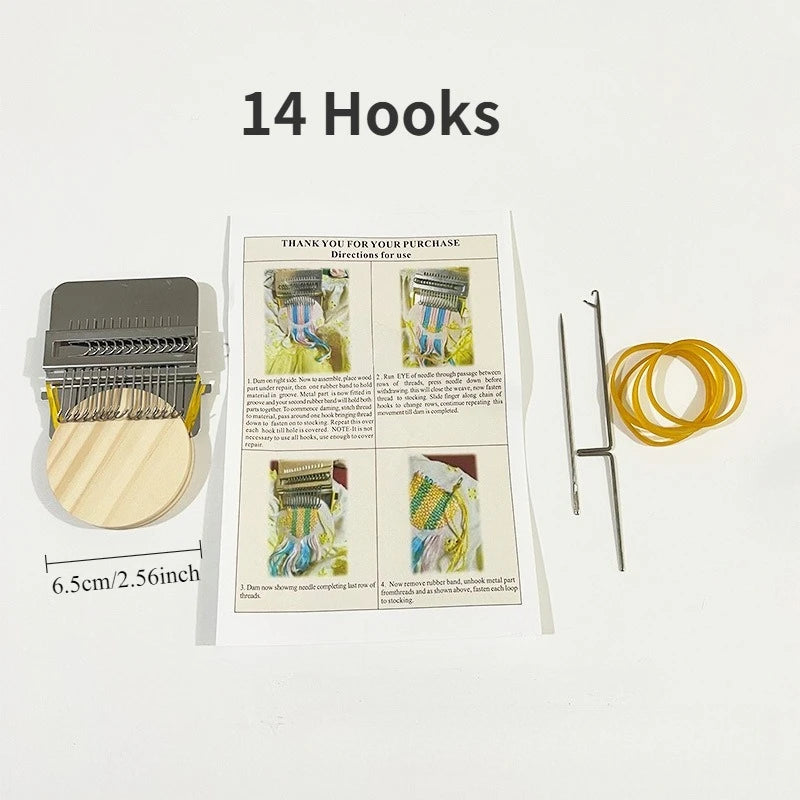 Mini Darning and Weaving Loom - Hook Options