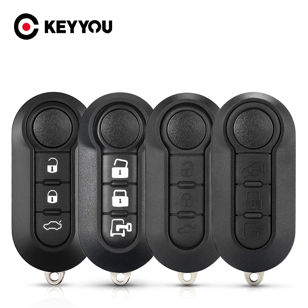 3 tlačidlový upravený diaľkový kľúč pre Fiat 500 Panda Punto Bravo Stilo Ducato, Citroën Jumper, Peugeot Boxer, SIP22 Flip Key