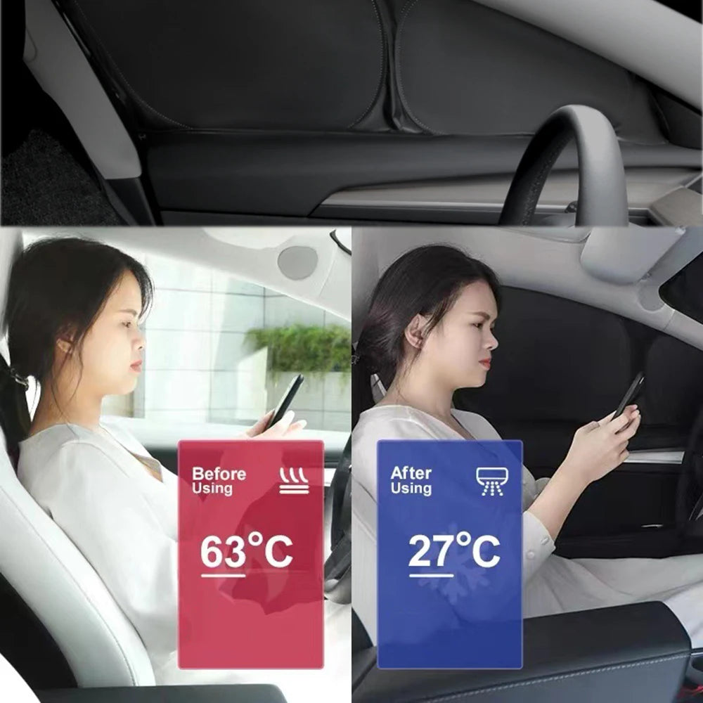 Vehicle Window Sunshades for Model 3 and Model Y – Options