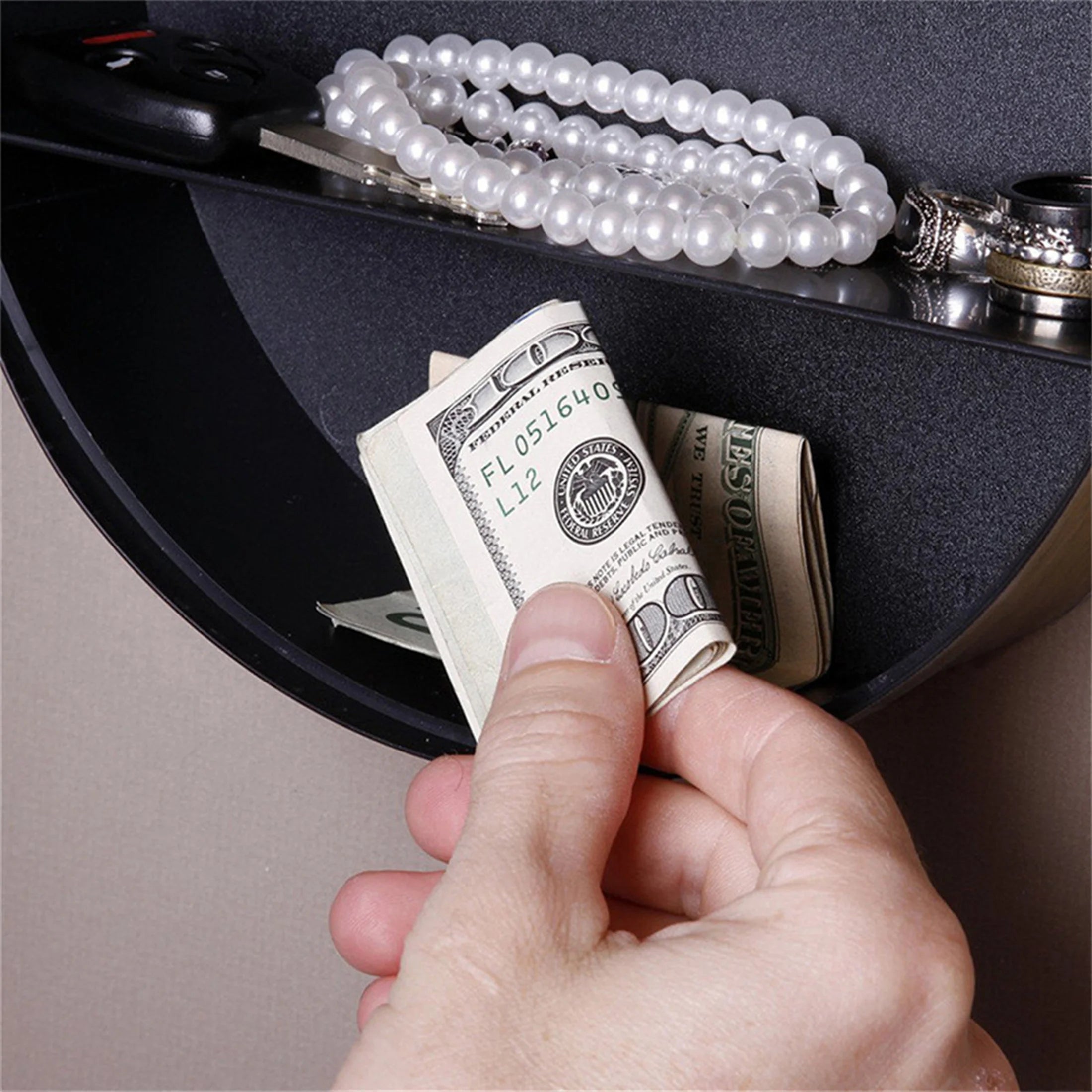 Hidden Wall Clock Safe with Secret Compartment for Valuables