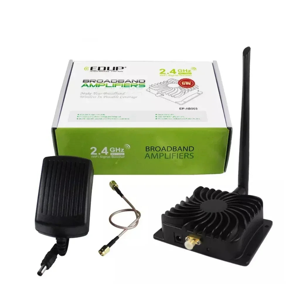 Wzmacniacz sygnału WiFi 8W 2,4 GHz do rozszerzenia zasięgu sygnału