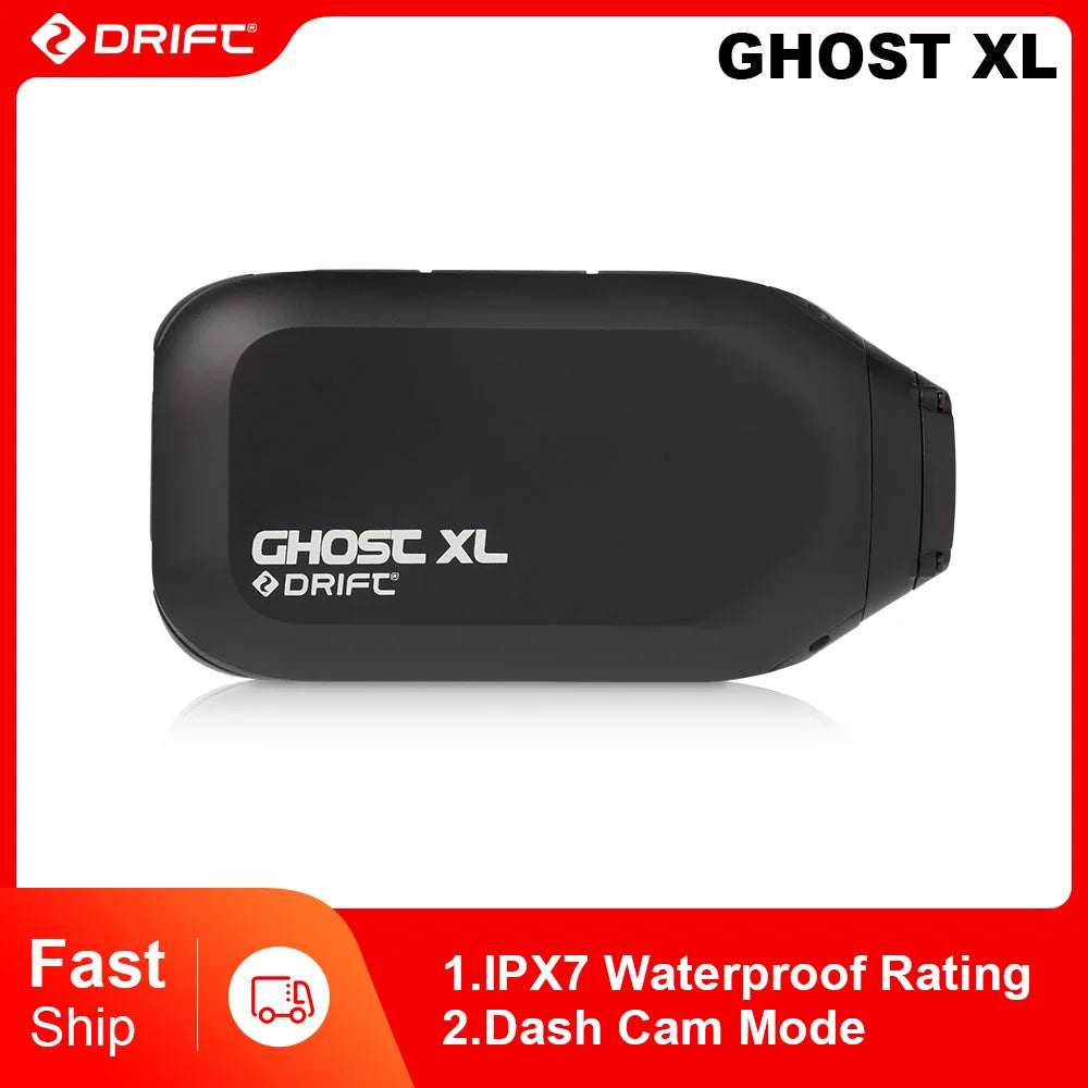 Cámara de acción Drift Ghost XL 1080P con lente giratoria y modo cámara para auto