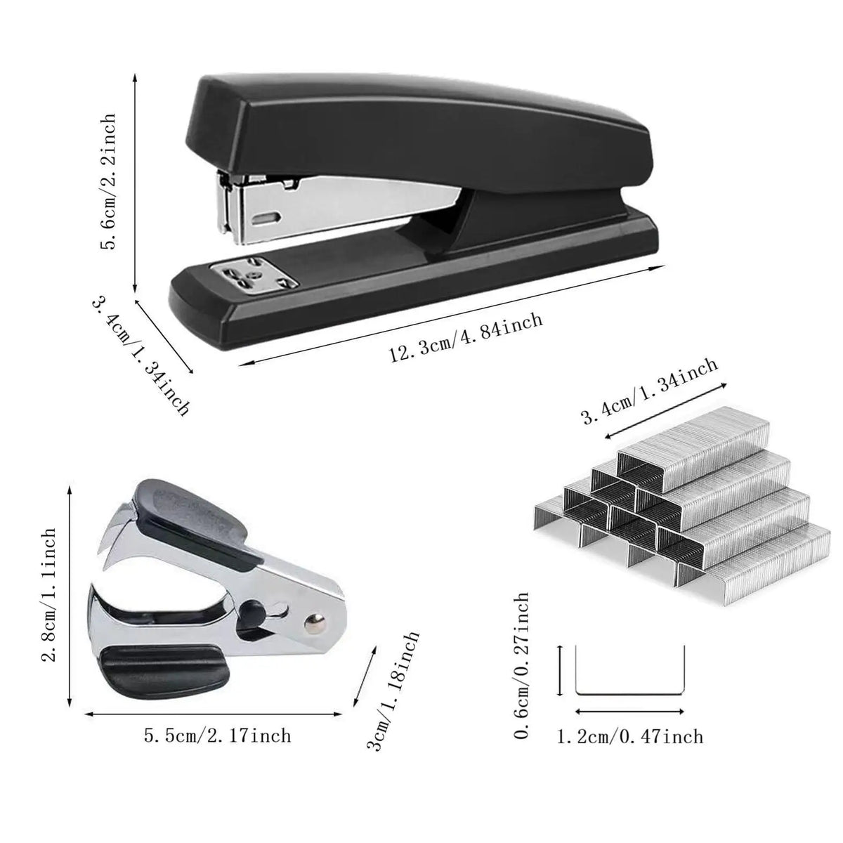 Stapler, Staples and Remover, Separate/Set Options
