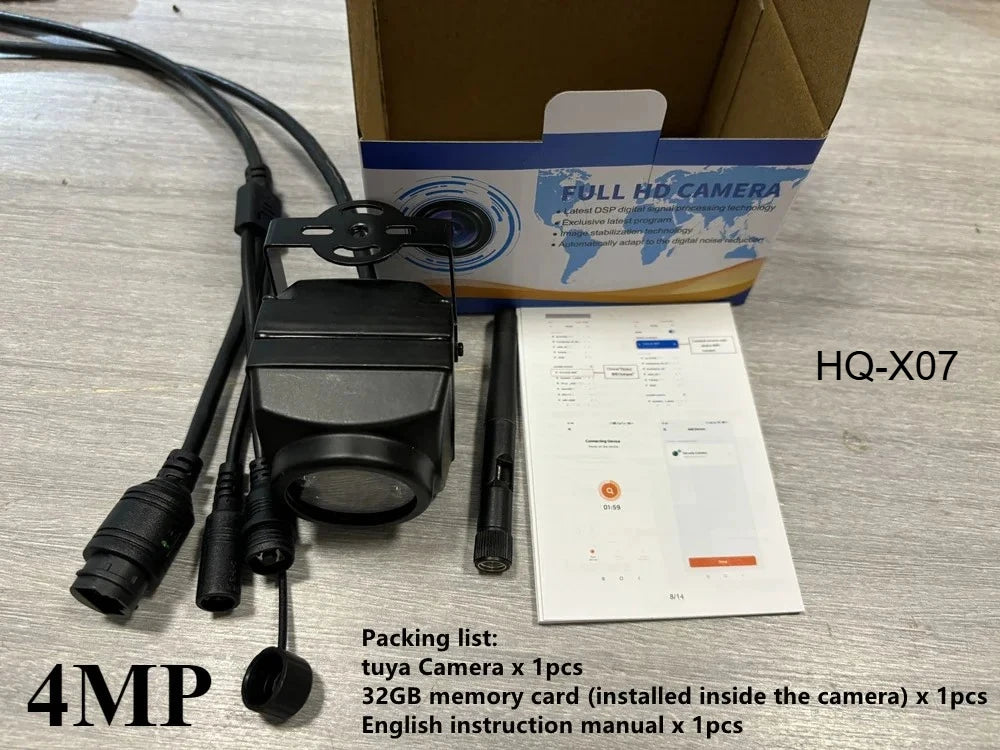 6MP Mini IR Security Camera for Indoor & Outdoor Use