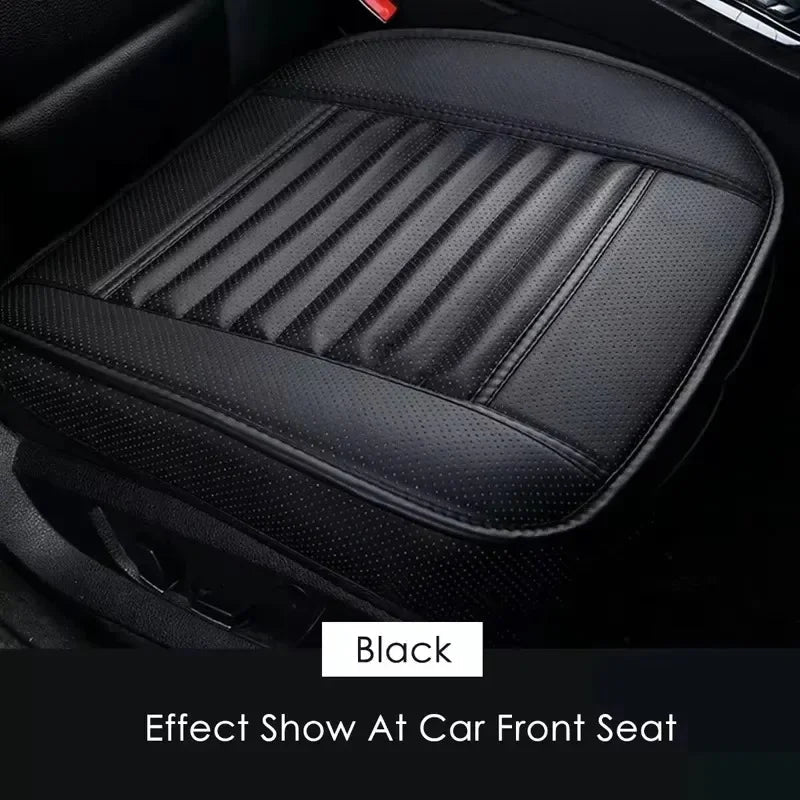 Car Seat Covers Protectors,Luxury PU Leather Breathable Car Interior Seat Cushion Pad Mat for Sedan SUV Truck Jeep Mini Van