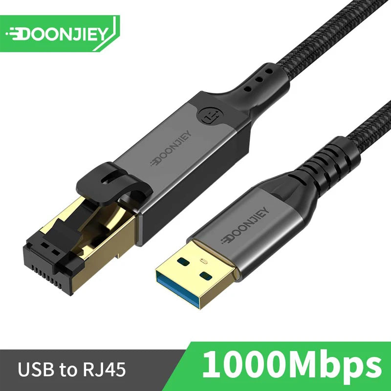 Omrežni kabel USB na Gigabit Ethernet – več priključkov