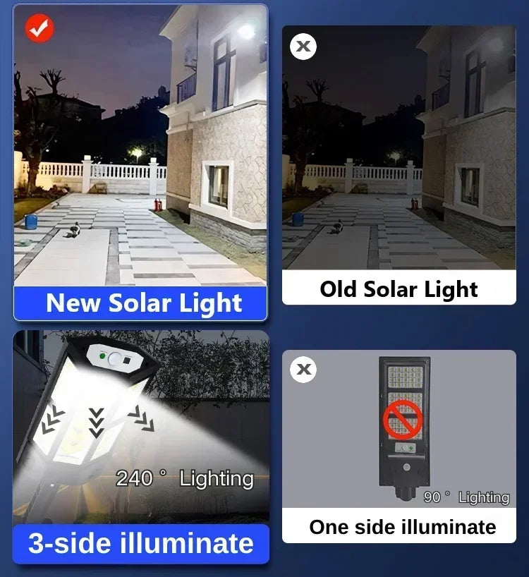 Applique murale extérieure solaire avec détecteur de mouvement