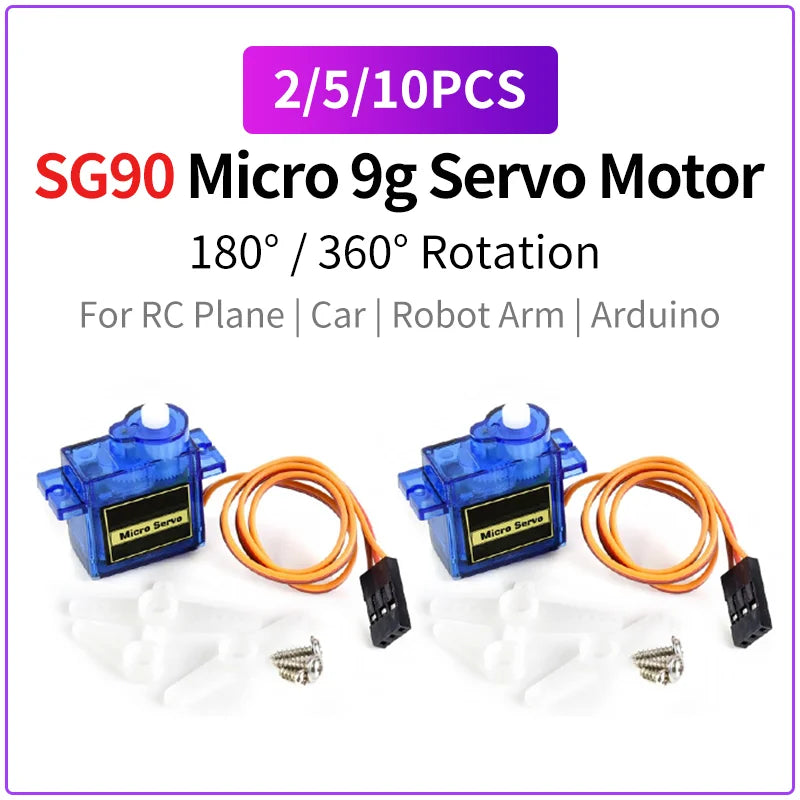 SG90 / MG90S Micro Servo Motor Packs