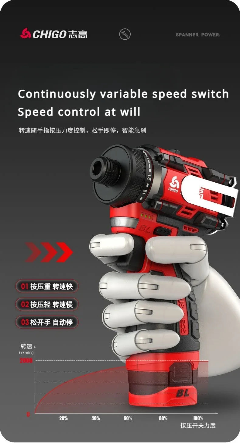 18 V Brushless Cordless Drill