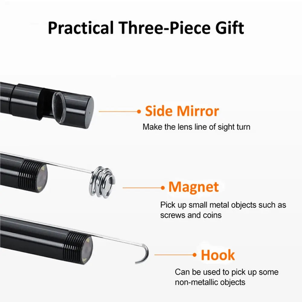 Type-C Endoscope Camera with 6 LEDs and IP67 Waterproof Design
