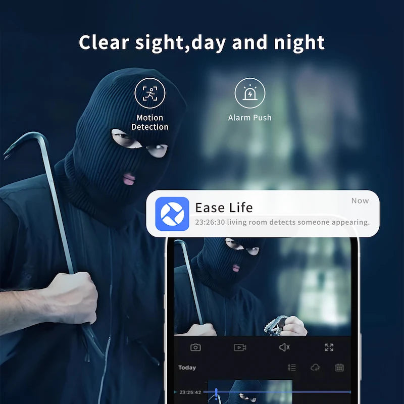 Ease Life aplikacija 1080P unutarnja sigurnosna kamera s 360° panoramom