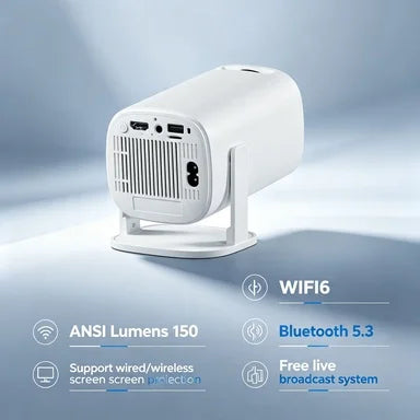 Portable 720p Projector with Wireless Casting