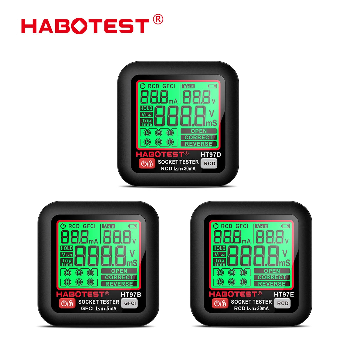HT97-Series Digital Socket Tester