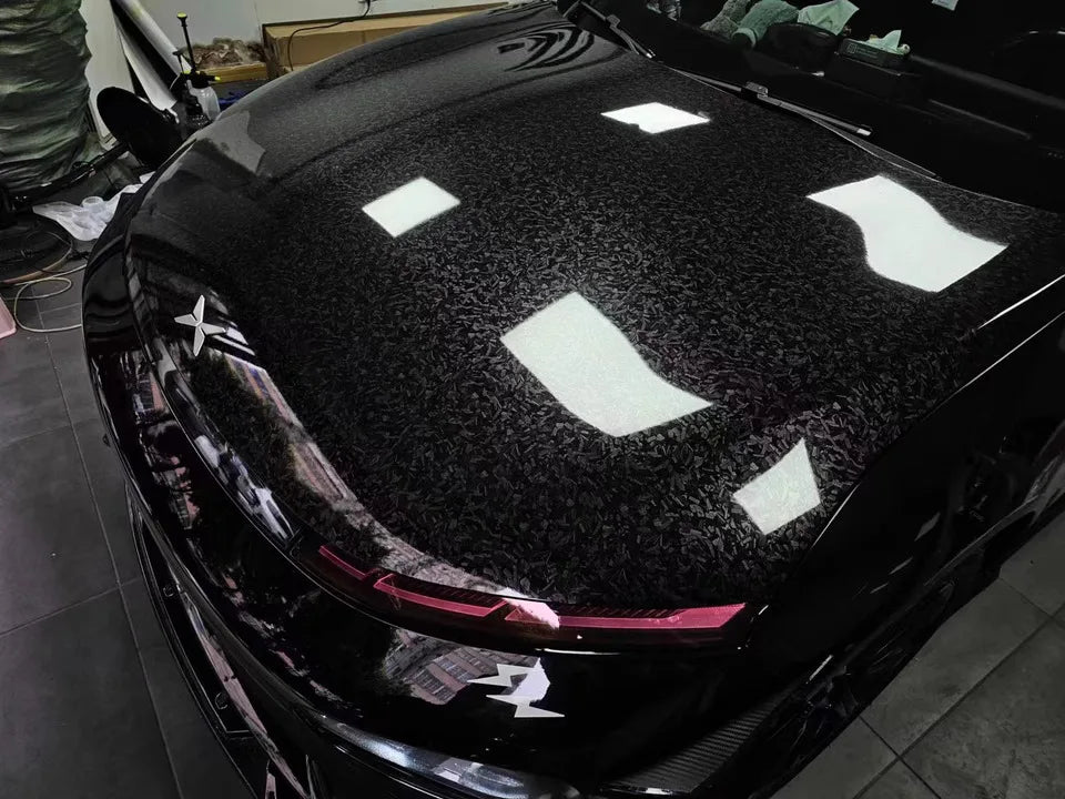 Glossy Forged Carbon Fiber Vinyl Wrap