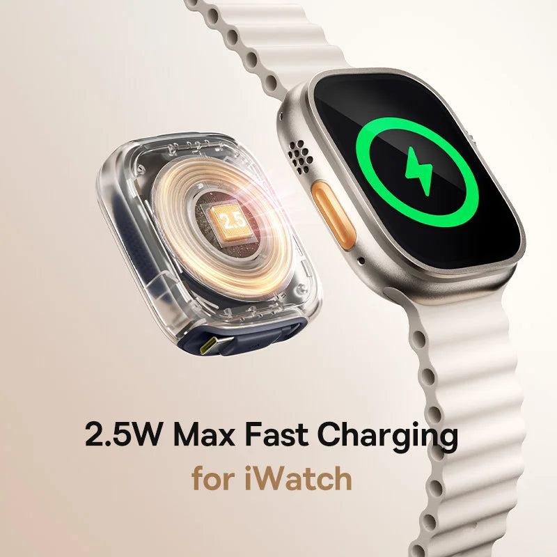 100W Retractable USB-C Fast Charging Cable with Magnetic Design