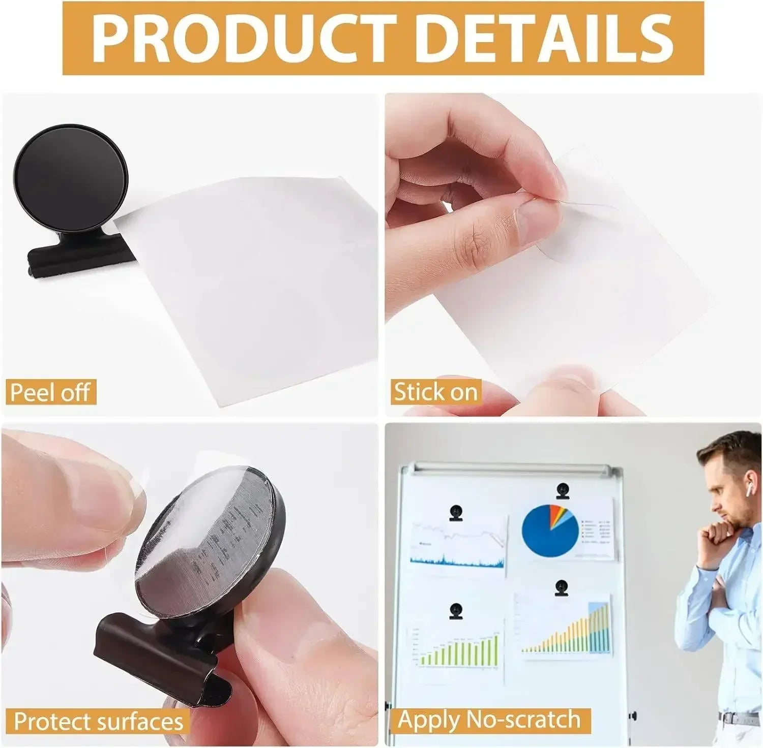 Strong Magnets Magnetic Clips Bulldog Clips Heavy Duty Magnetic Clips Perfect for Whiteboard Magnets Photo Displays Home