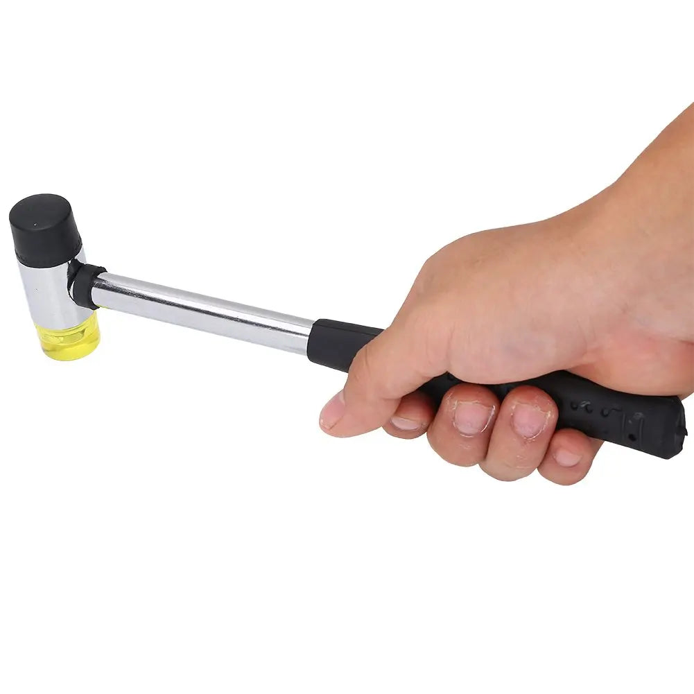 Double-Headed Fret Hammer with Replaceable Faces
