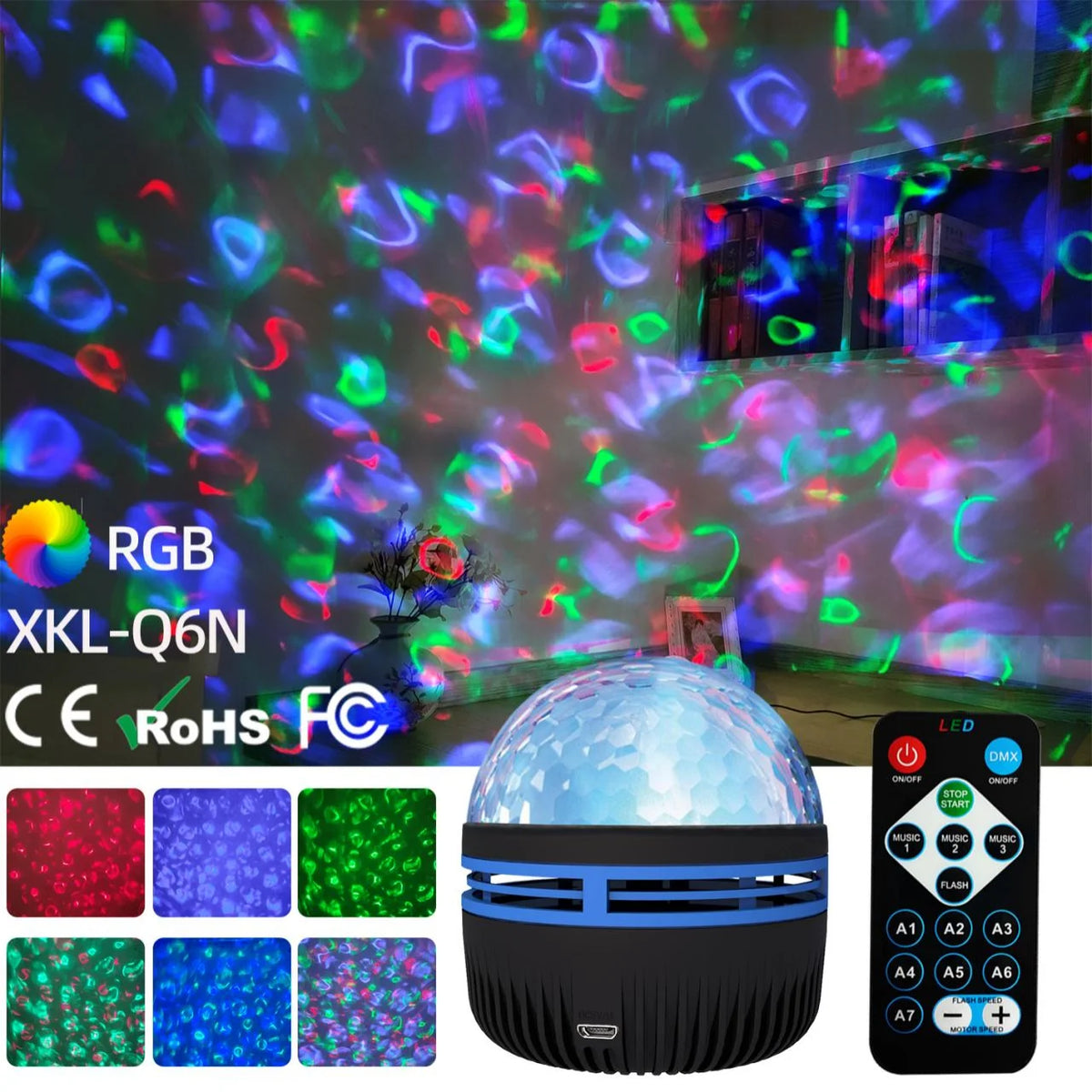 USB Decorative Light Projector with Colour Effects