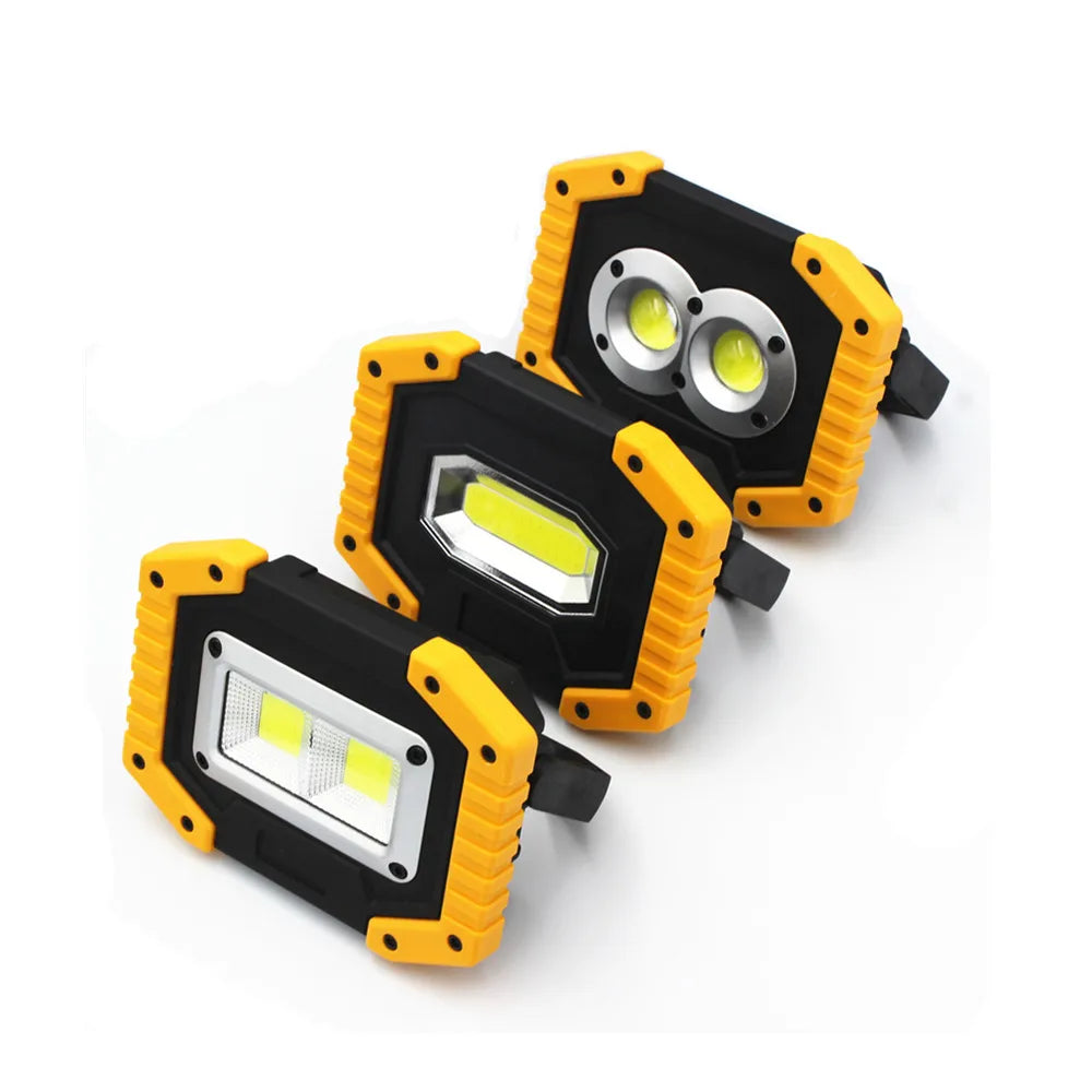 Portable LED Work Light with Battery Options