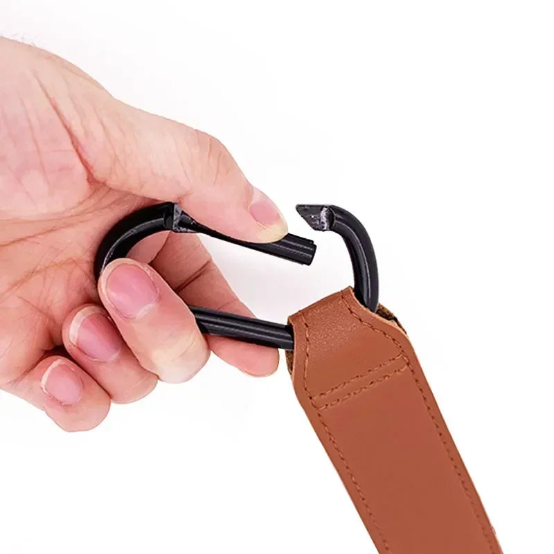 PU Leather 360 Degree Stroller Hook Organizer