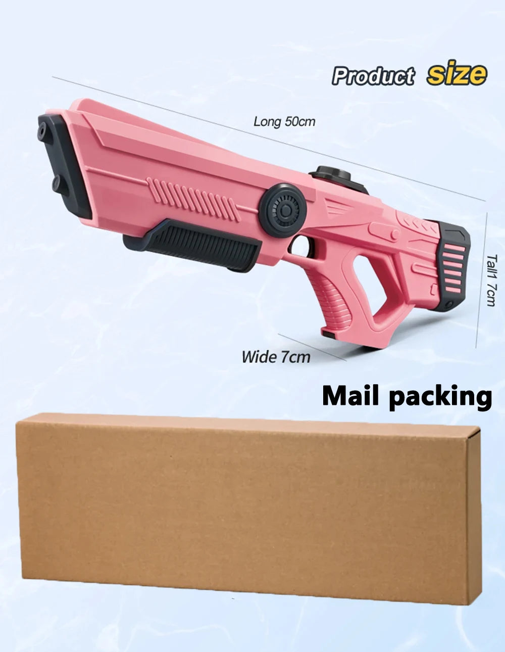 Electric Automatic Water Storage Gun Toys Portable Children Summer Beach Outdoor Fight Fantasy Spray Gun Toys Boy Kid Adult Game