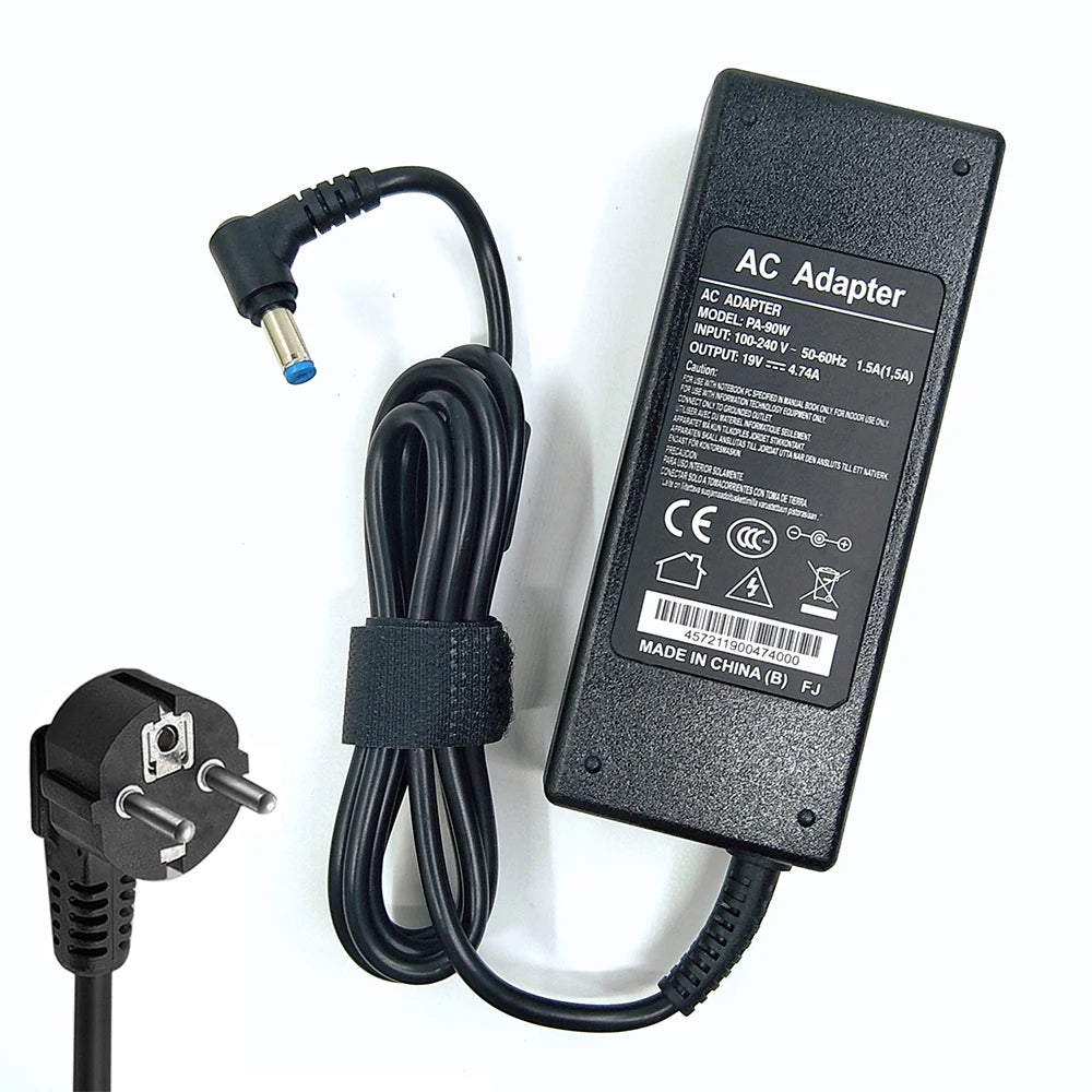 Adaptateur secteur pour ordinateur portable 90 W, 19 V, pour certains modèles Acer