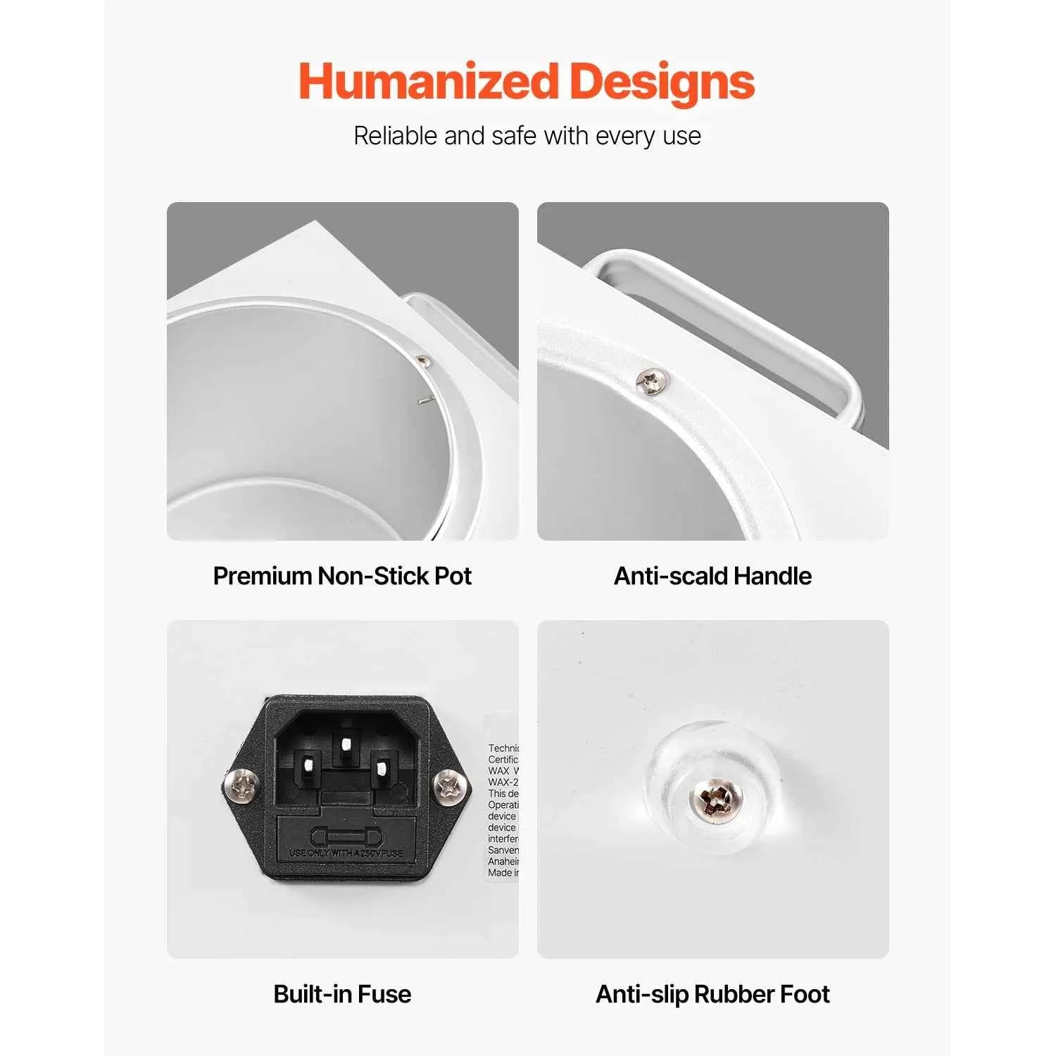 Single Wax Warmer 300W with 100 Wax Sticks