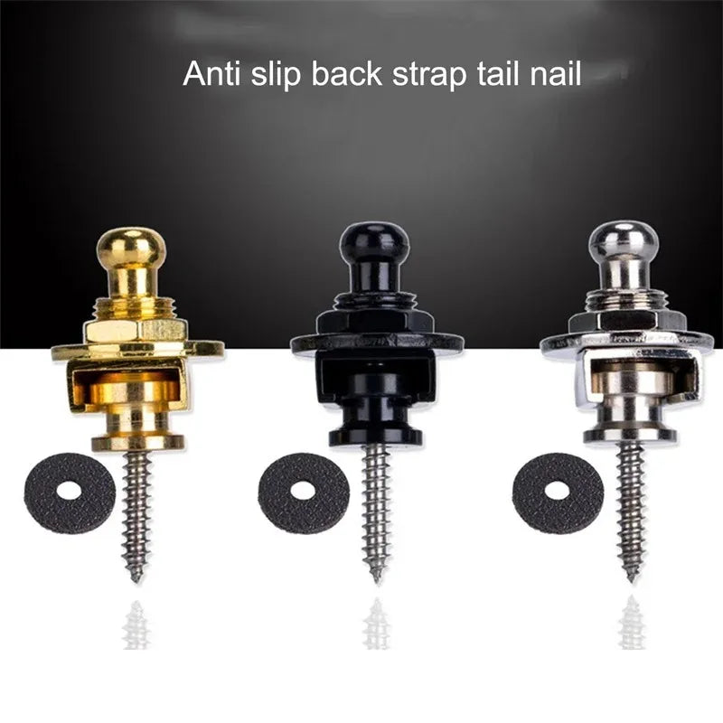 Skidproof Guitar Strap Lock for Electric, Acoustic and Bass