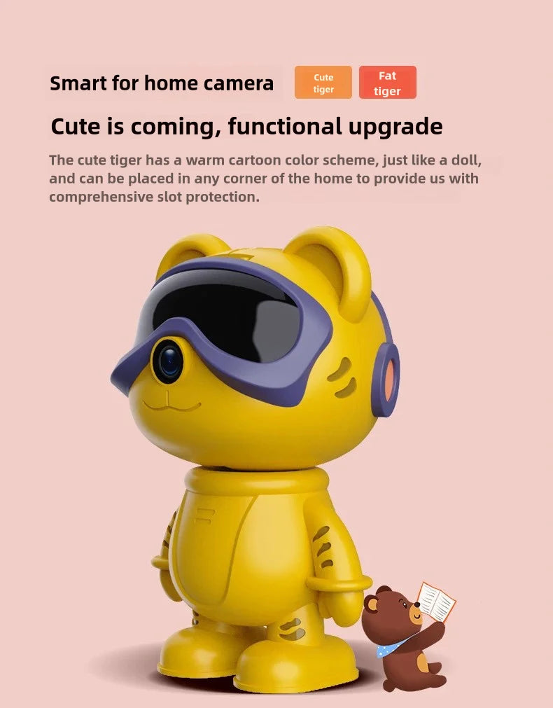 Caméra de surveillance intérieure sans fil 5MP WiFi Vision nocturne PTZ Son à deux voies Protection de sécurité HD Smart Home P6 Slite Robot Cam