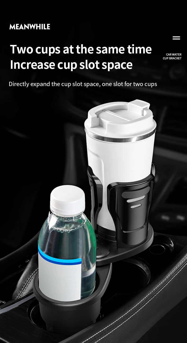 Car Cup Holder Car Supplies Cup Multi-functional Beverage Rack for Vehicles, Two-layer Storage Rack Teacup Holder, Water Cup