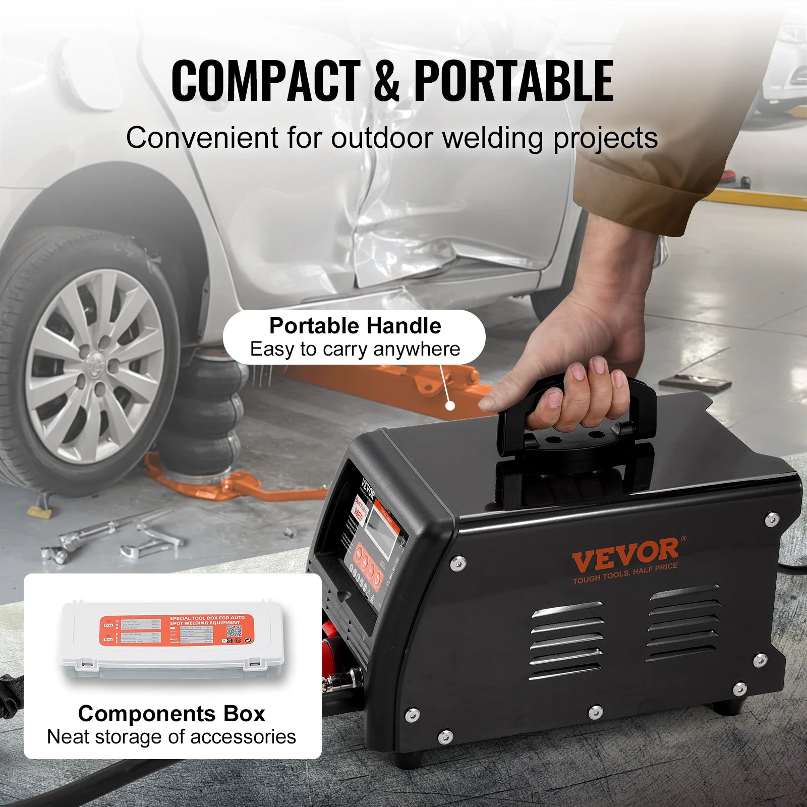 3KW Stud Welder Dent Repair Kit with 9 Modes Auto & Manual