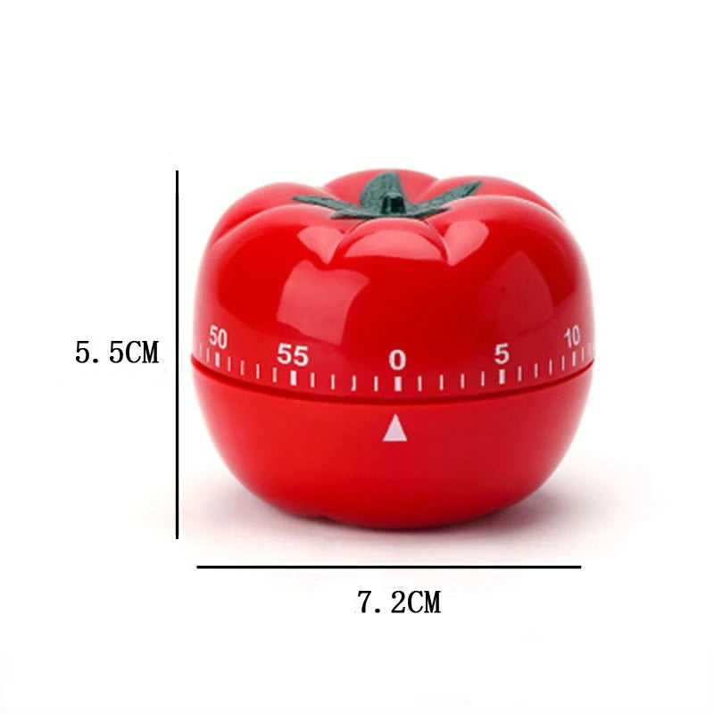 Tomatformet nedtellingstimer til kjøkken og skrivebord