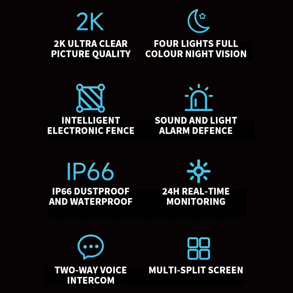 Caméra extérieure Xiaomi AW300 2K WiFi Caméra de sécurité Vision nocturne IP66