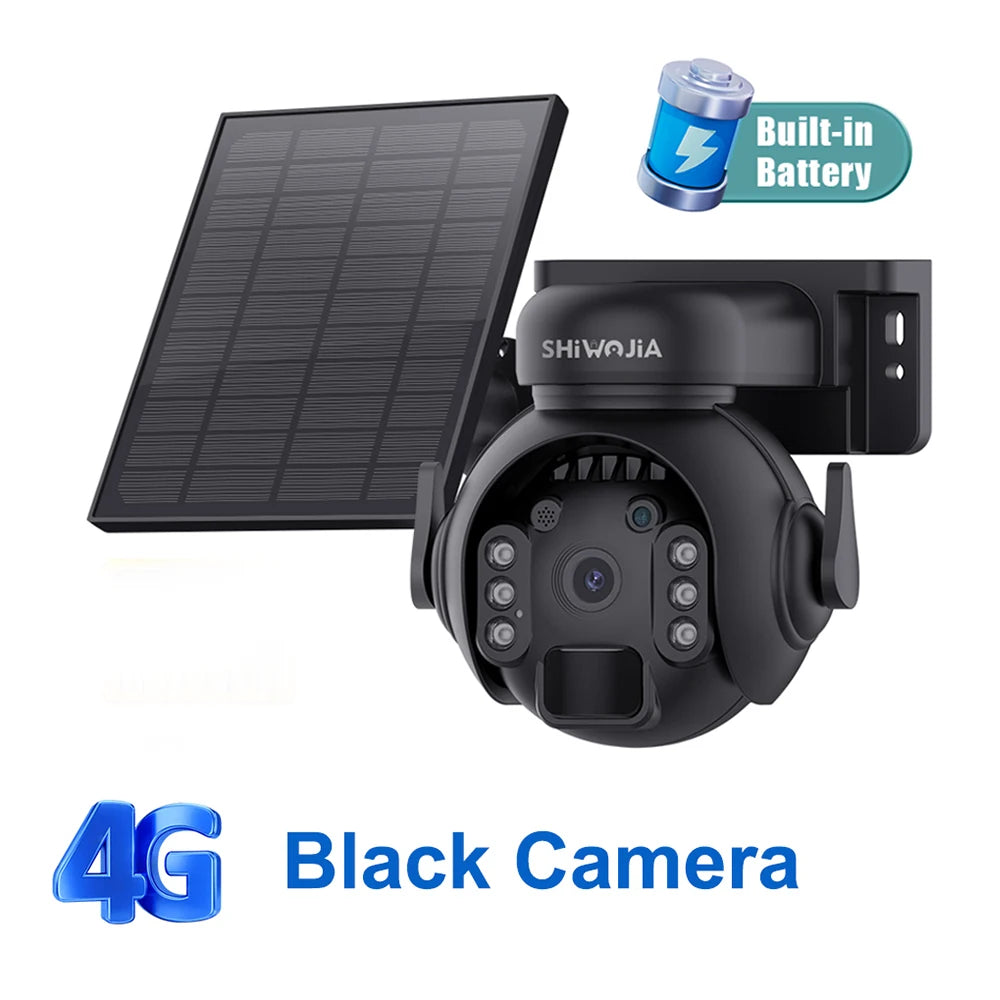 Solar Battery PTZ Camera - Wi-Fi or 4G Options