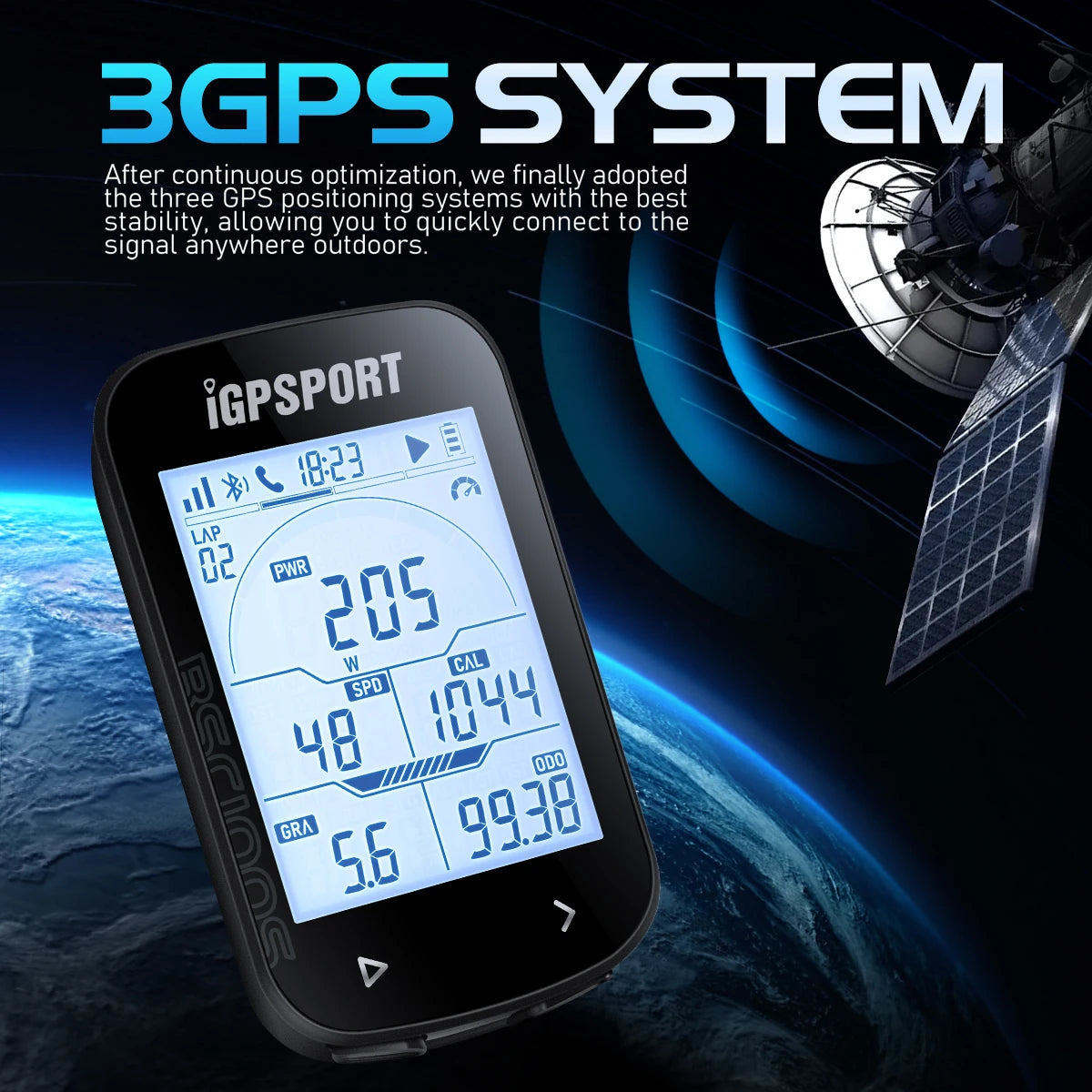 iGPSPORT BSC100S GPS Odometer Cycling Bike Computer Sensors Cycl Speedomet Riding Cycling Speedometer 2.6‘’ large screen